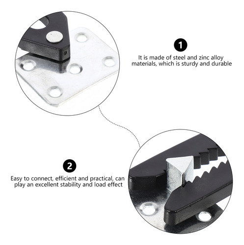 4 Conectores Robustos Para Muebles Seccionales