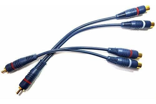 Cables Rca - Rca (m) To 2 Rca (f) Stereo Audio Y Adapter Sub
