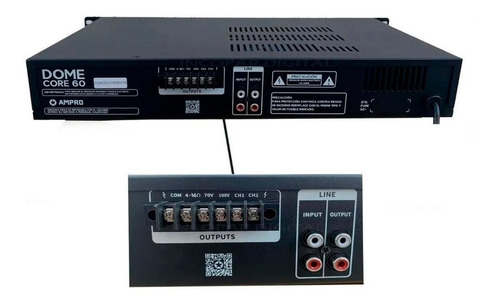 Amplificador De Linea Tecshow Dome Core 60