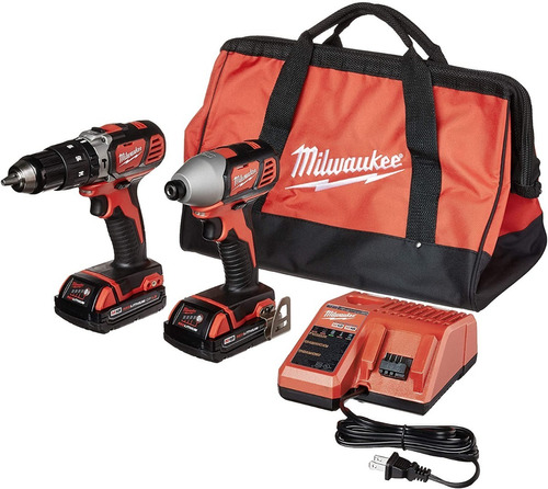 Kit Taladro Rotopercutor Atornillador Milwaukee 2697-22ct