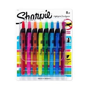 Sharpie Accent Retráctiles Rotuladores Surtido Point Fine 8 