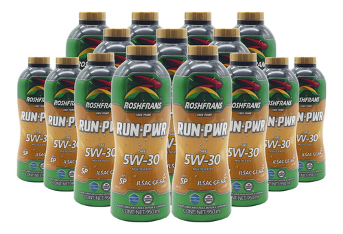 Aceite Para Motor Roshfrans Run-pwr 5w30 950 Ml 15 Botellas