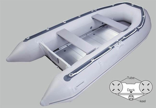 Imagen 5 de 5 de Bote Gomon Hifei Piso De Aluminio Desarmable 4.60 Mtc 8 Pers