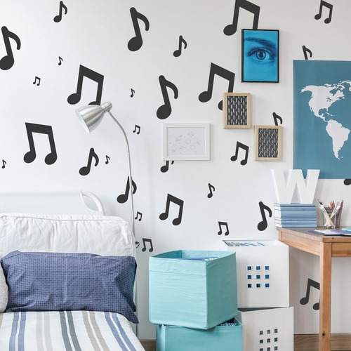 Stencil Kit De Nota Musical - Molde Vazado Decoração R-1038