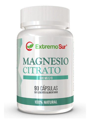  Magnesio Citrato 100% Natural 500mg. 90cap. Agronewen