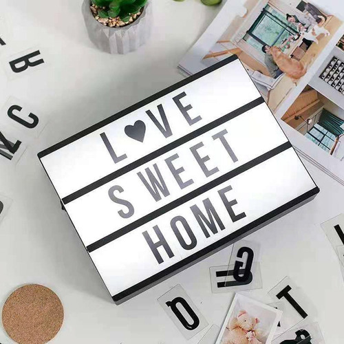 Imagen 5 de 10 de Cartel Luminoso Cine Marquesina Led Letras Grande 30x22cm