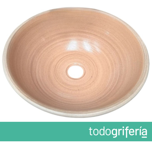 Bacha Baño De Apoyo Beige Fango Redonda