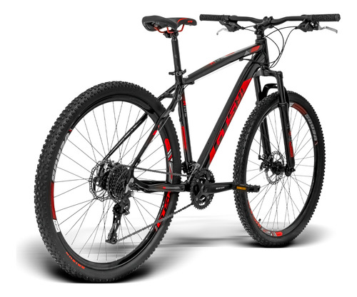 Mountain Bike Gtsm1 Gts M1 Ride New Tsi9 Aro 29 17  27v Freio Disco Mecânico Gtsm1 Tsi Cor Preto-vermelho