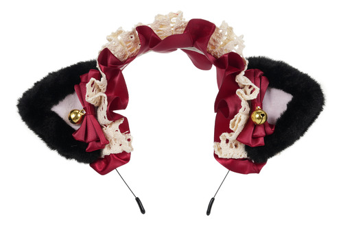 Diadema Esponjosa Con Orejas De Aro Y Gato, Accesorio Para E