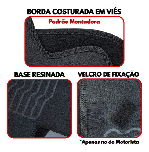Tapete Carpete Bordado Gol G6 G7 2012 Até 2022 2023 2024