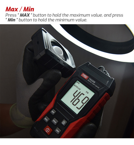 Tasi Luminometer Medidor De Luz 0~200,000 Lux