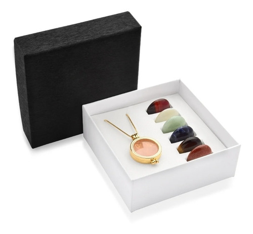 Combo Secret Coins Com Pedras Naturais Brasileiras