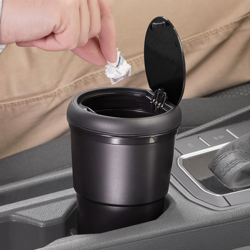 Basurero Push Para Automóvil Betterware - 650 Ml - 7diax18cm