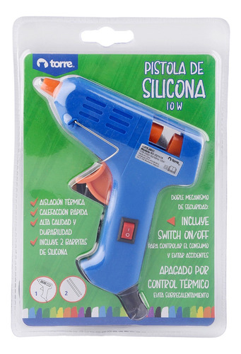 Pistola Para Silicona De10w C/swich Calefacción Rápida Torre