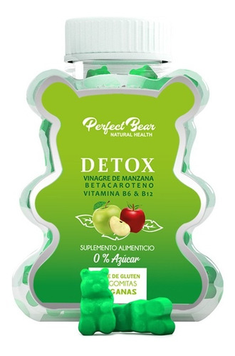 Vinagre De Manzana Detox- Vitamina B6 Y B12 - 60 Gomitas 