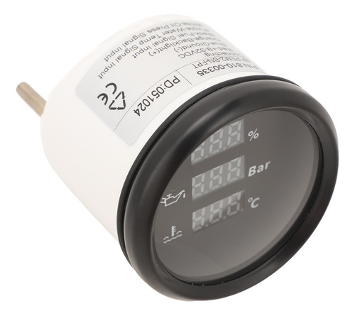 Indicador Digital Marino De 52 Mm, Indicador De Presión De A