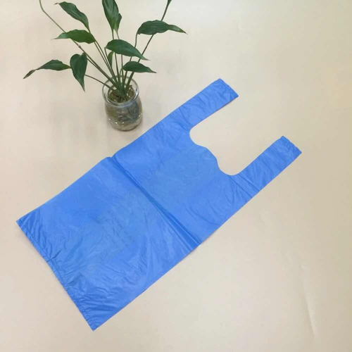Imagen 2 de 7 de Bolsas Camiseta Baja Dens. 50x70 Celestes 100 Un. / Palermo / Factura A