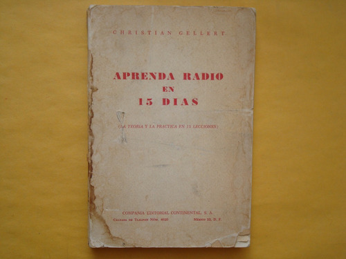  Christian Gellert, Aprenda Radio En 15 Días, Editorial Cont