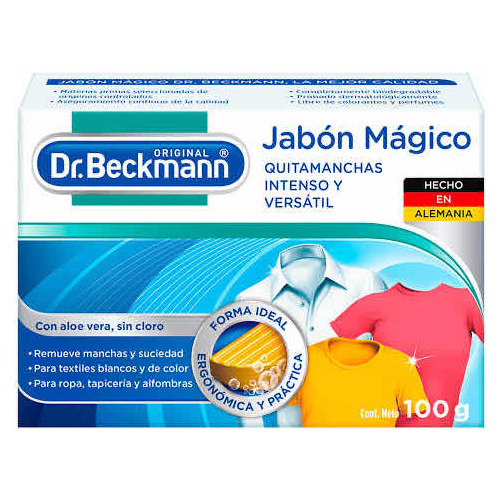 Jabón Mágico Quitamanchas Para Ropa Dr. Beckmann 100g