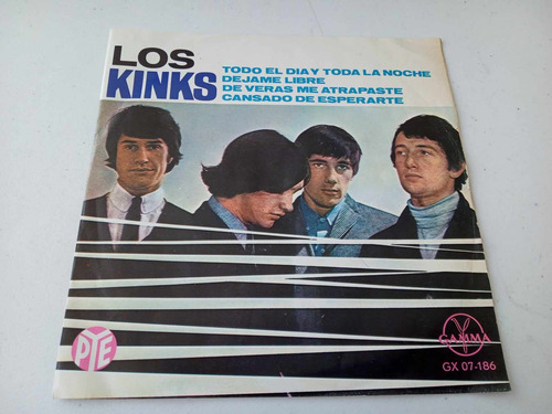 The Kinks · Todo El Dia Y Todda · Vinilo 7 Mex C/ Tapa Buen