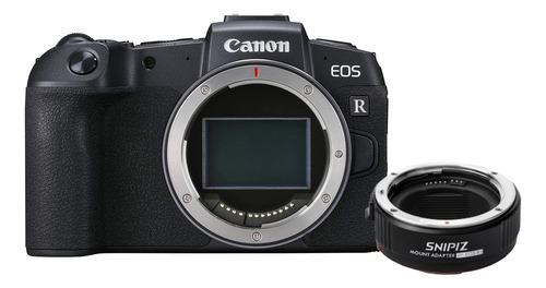 Camera Canon Eos R Rp + Adaptador Para Lentes Ef Rf Preto