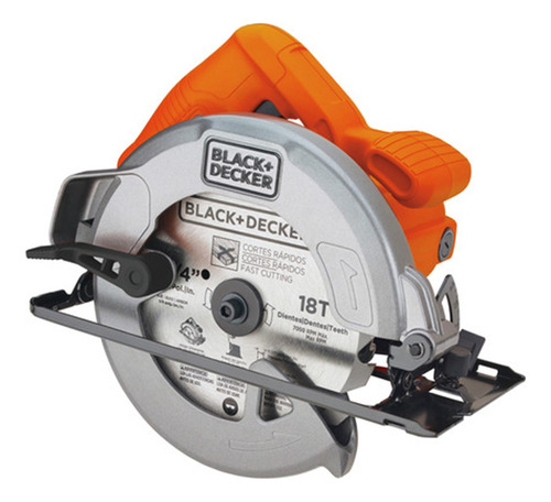 Sierra circular eléctrica Black+Decker CS1004 184mm 1400W naranja 60Hz 120V