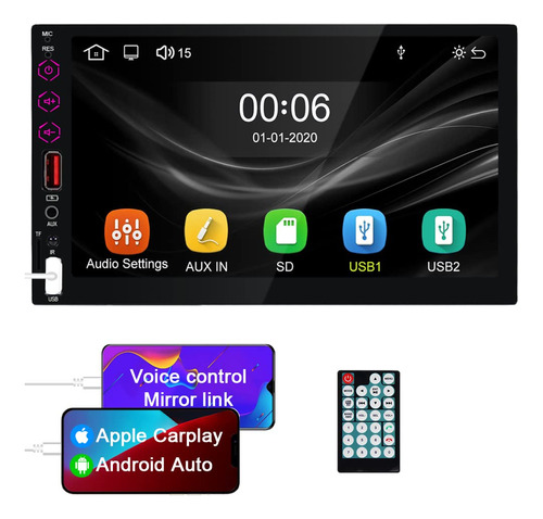 Radio Estereo Auto Doble Din Para Jugar Android 7  Pantalla