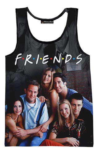 Chaleco Neutro Casual Estampado Friends 3d