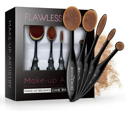 Brochas Maquillaje Set 5 Brocha Maquillaje Art stico Bioaqua
