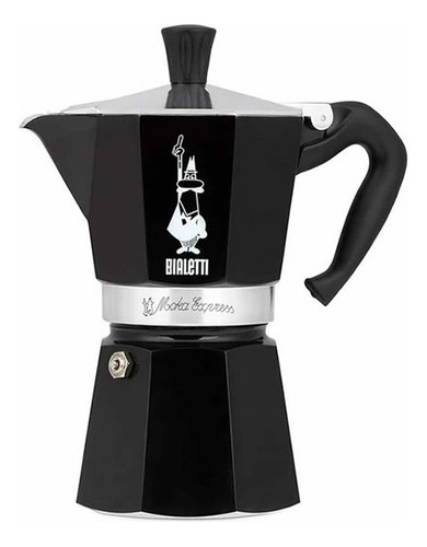 Cafetera Estilo Italiana Bialetti Express Moka 6 Tazas Negra