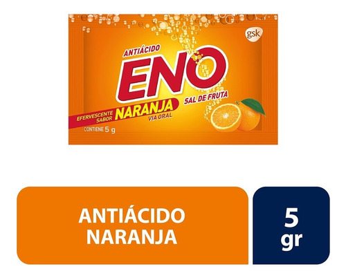 Pack Sal De Frutas Eno Naranja 120 Sobres