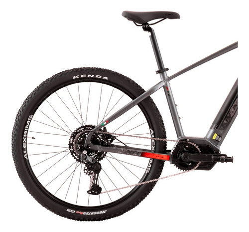 Bicicleta Eletrica Oggi Bw 8.2 10v Shimano Cues Aro 29 2024 Cor Cinza/vermelho
