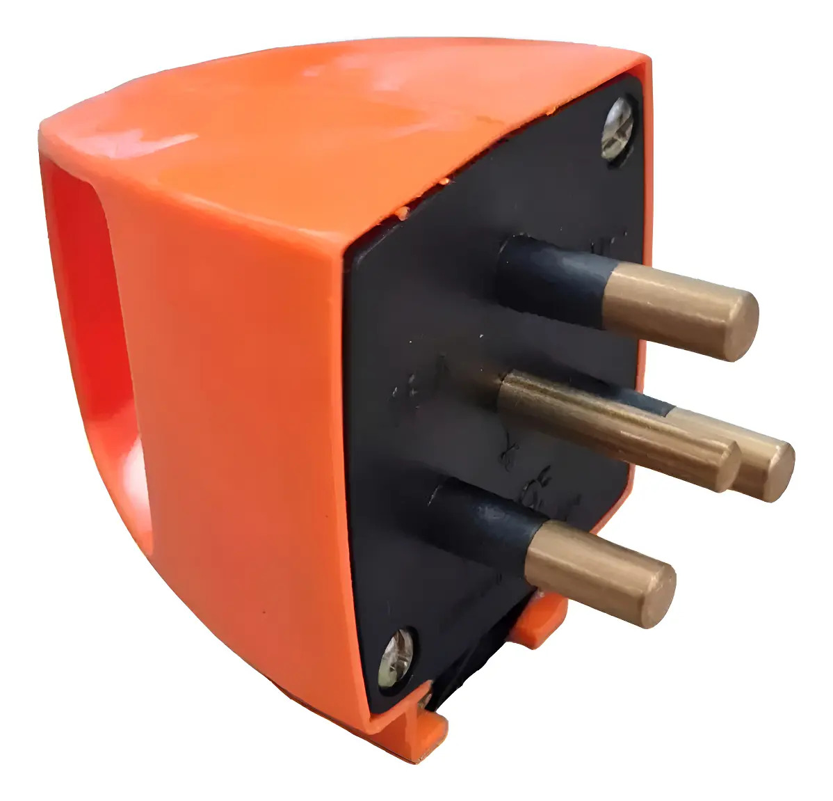 Ficha Macho Industrial 3p 32a Tierra Kalop Naranja Kl48013