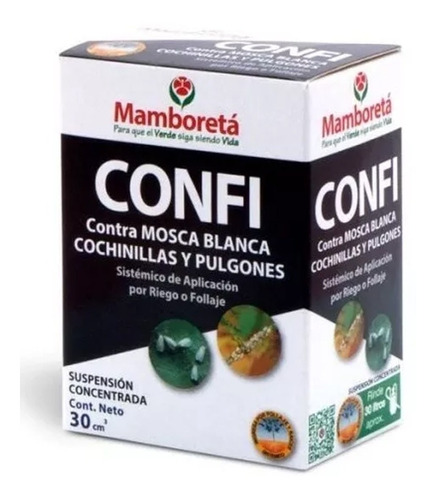 Imagen 1 de 10 de Mamboreta Confi Insecticida Mosca Blanca Pulgones Cogoshop