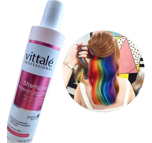Vittale Shampoo Protege Color Sin Sal Y Parabenos 320ml