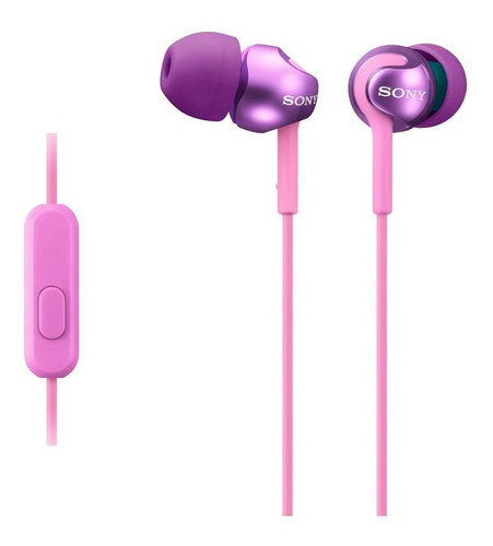 Audífono Sony Mdr Ex110ap Pure Extra Bass Color Violeta