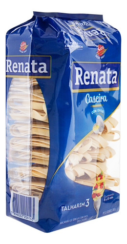 Macarrão de Sêmola com Ovos Caseiro Talharim 3 Renata Pacote 500g