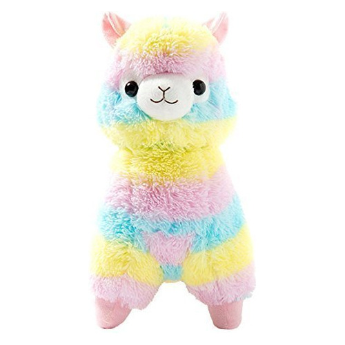 Cuddly Llama Rainbow Alpaca Doll 7  Soft   Animal De Pe...