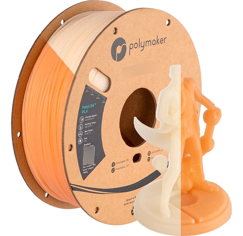 Filamento Pla Polymaker Polylite Cambio De Color 1kg