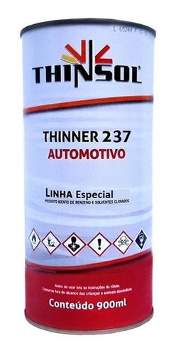 Thinner 237 Linha Especial Automotivo 900ml - Thinsol