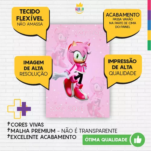 Kit Casado Sonic Amy Rose Trio Capa Cilindro Retangular na Americanas  Empresas