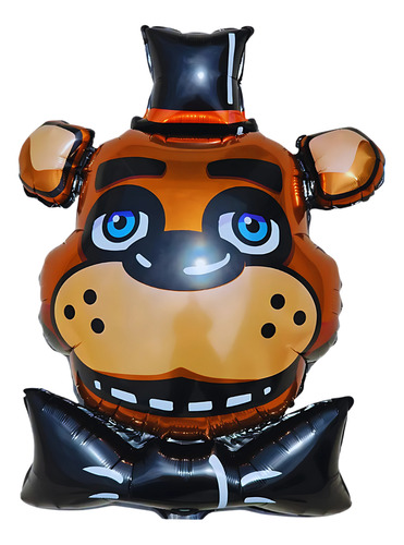 Globo Five Nights At Freddy's Metalizado Cara 60cm Marrón Freddy´s