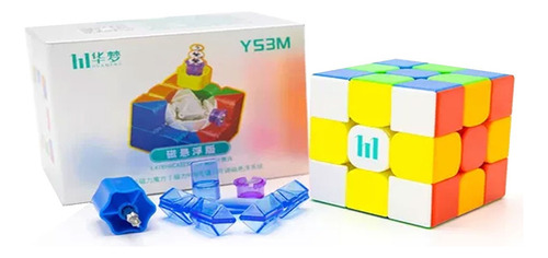 Cubo Mágico Profissional 3x3x3 Maglev Huameng Ys3m Cor da estrutura Colorido (Sem Adesivos)