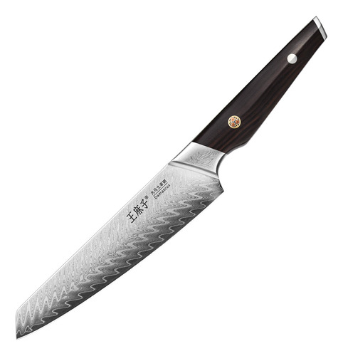 Wangmazi Cuchillo De Chef Profesional De Acero De Damasco, A