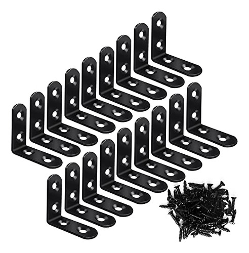 18pcs L Bracket Corner Brace, Stainless Steel Corner Br...