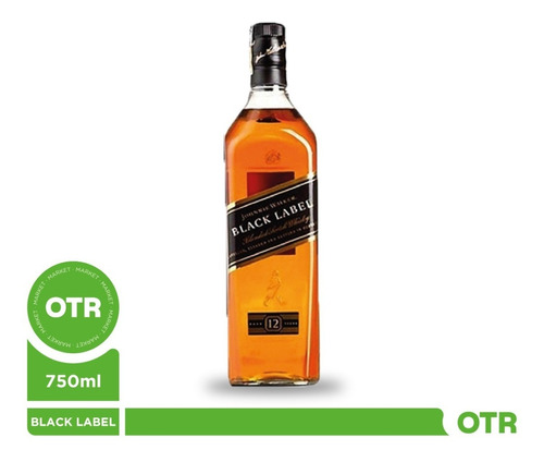 Imagen 1 de 5 de Whisky Johnnie Walker Black Label 750ml. - On The Rocks