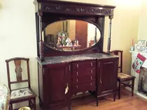 Comprar Antiguo Aparador En Roble Y Marmol