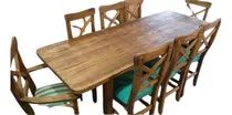 Comprar Mesa Extensible 1.70mts A 2.20mts 6 Sillas Mas 2 Cabeceras T