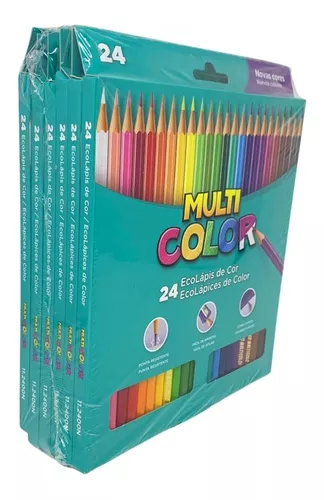 LAPIS DE COR MULTICOLOR SUPER 24 CORES 11.2400N