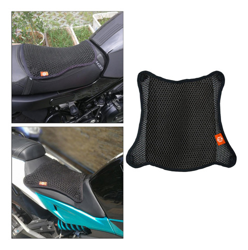 Para Asiento De Motocicleta A Prueba De Sol Fresco Doble